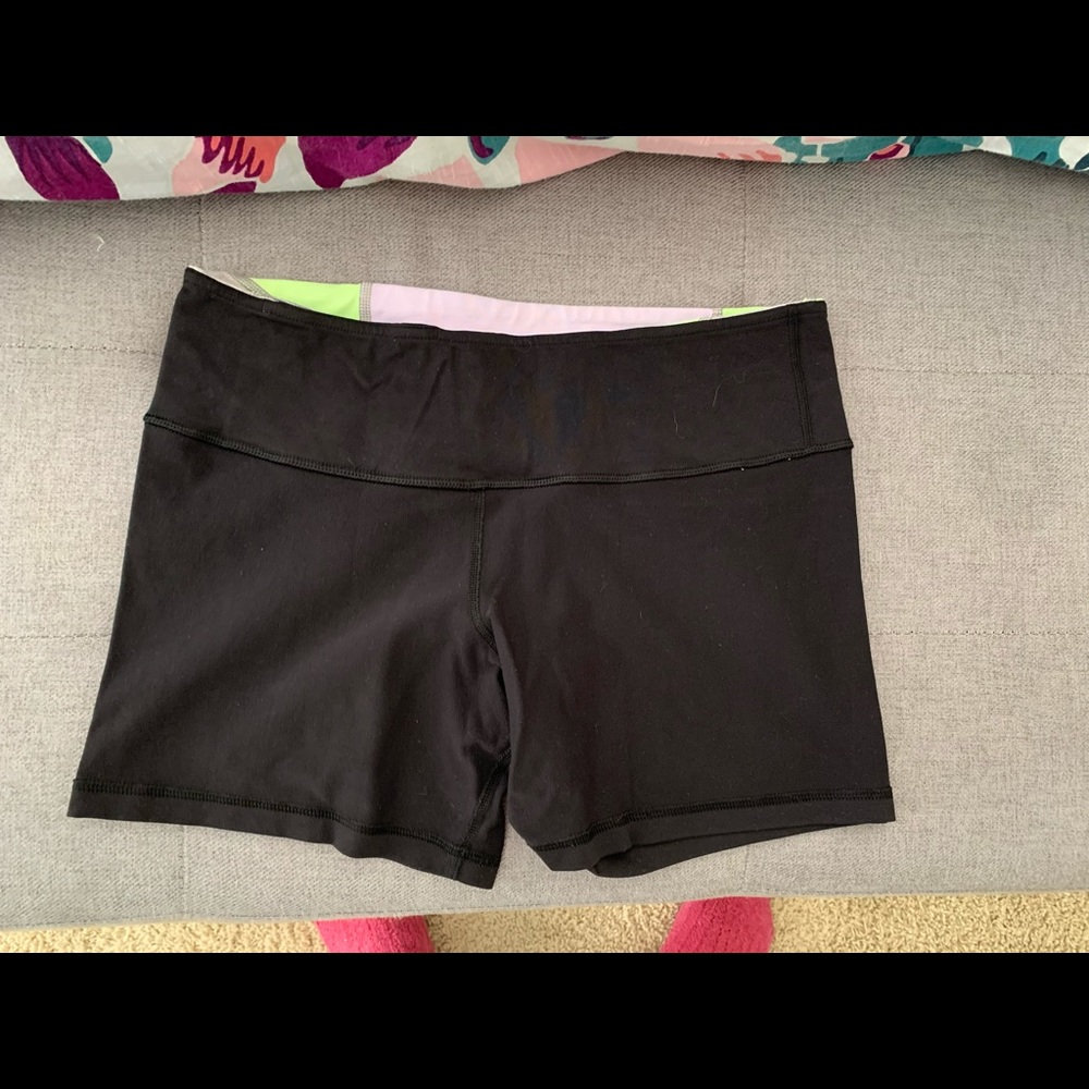 Reversible lululemon shorts, size 8